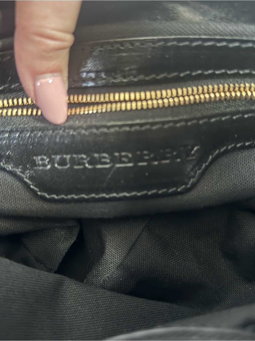 Burberry Bridle House Check Medium Tote Black Leather and Gold Hardware - Picture 8 of 9